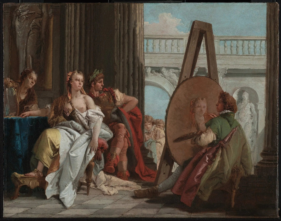 Alexandre ve Campaspe, Ressam Apelle'de - Giovanni Battista Tiepolo