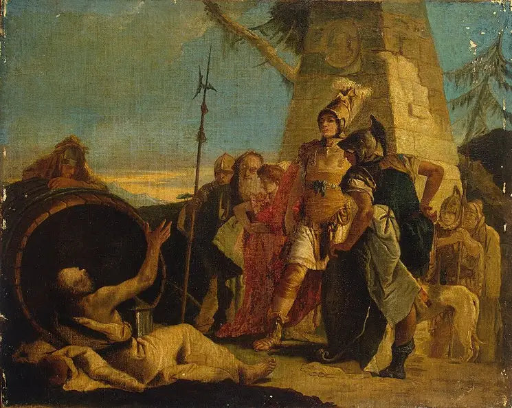 Büyük İskender ve Diogenes - Giovanni Battista Tiepolo