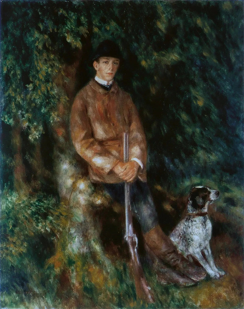 Alfred Bérard'ın Köpeği ile Portresi - Pierre-Auguste Renoir
