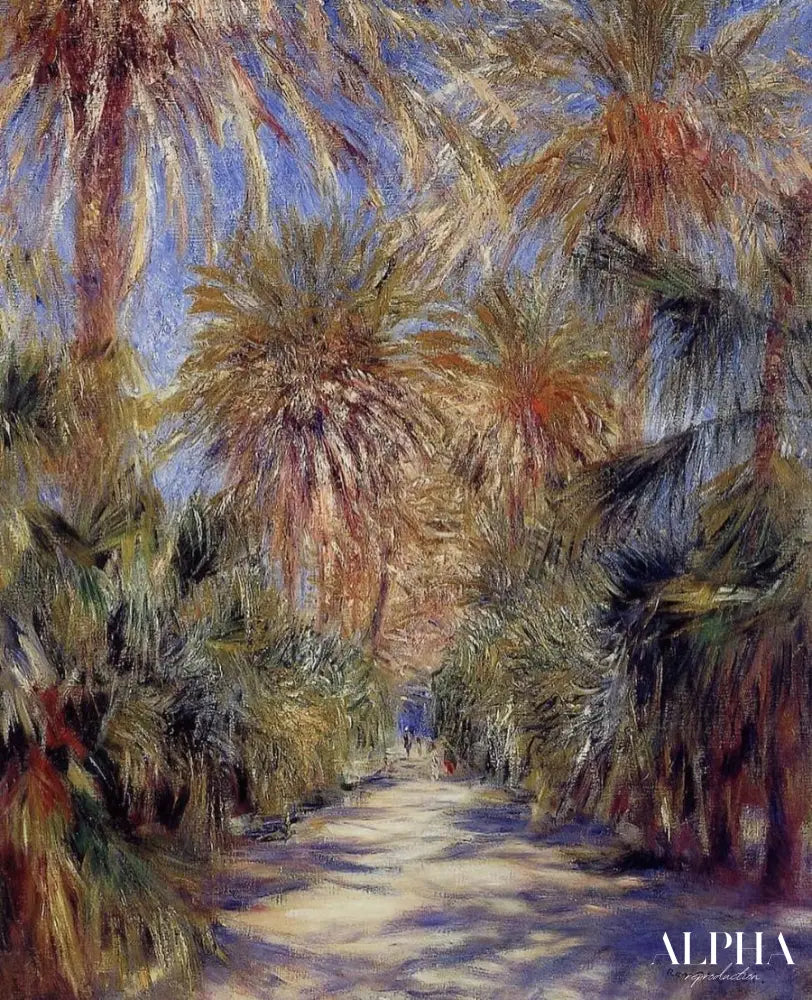 Alger Le Jardin d'Essai - Pierre-Auguste Renoir - Reproductions de tableaux et peintures haut de gamme