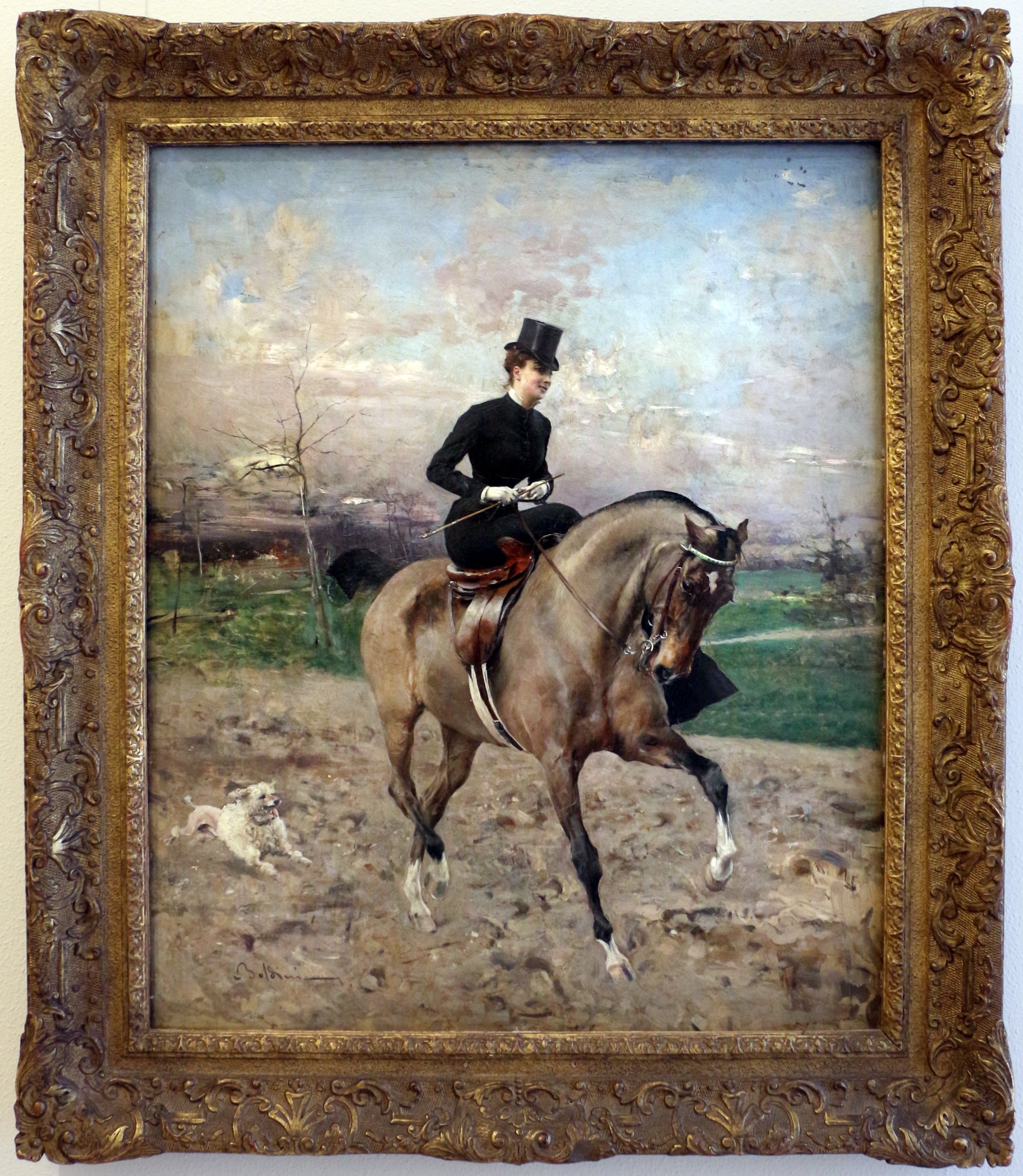 Alice Regnault à cheval - Giovanni Boldini