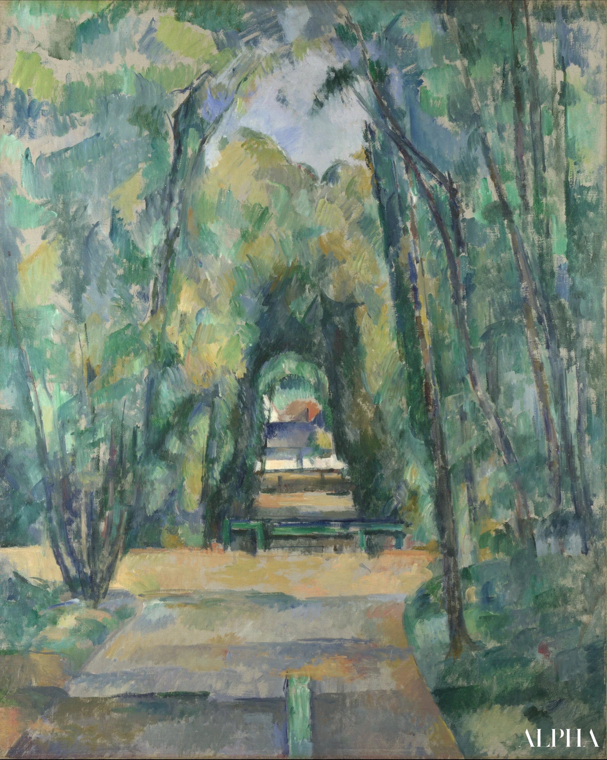 Allée à Chantilly - Paul Cézanne - Reproductions de tableaux et peintures haut de gamme