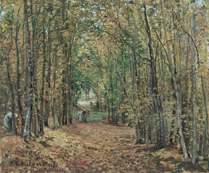 Marly Park'ta Yürüyüş - Camille Pissarro
