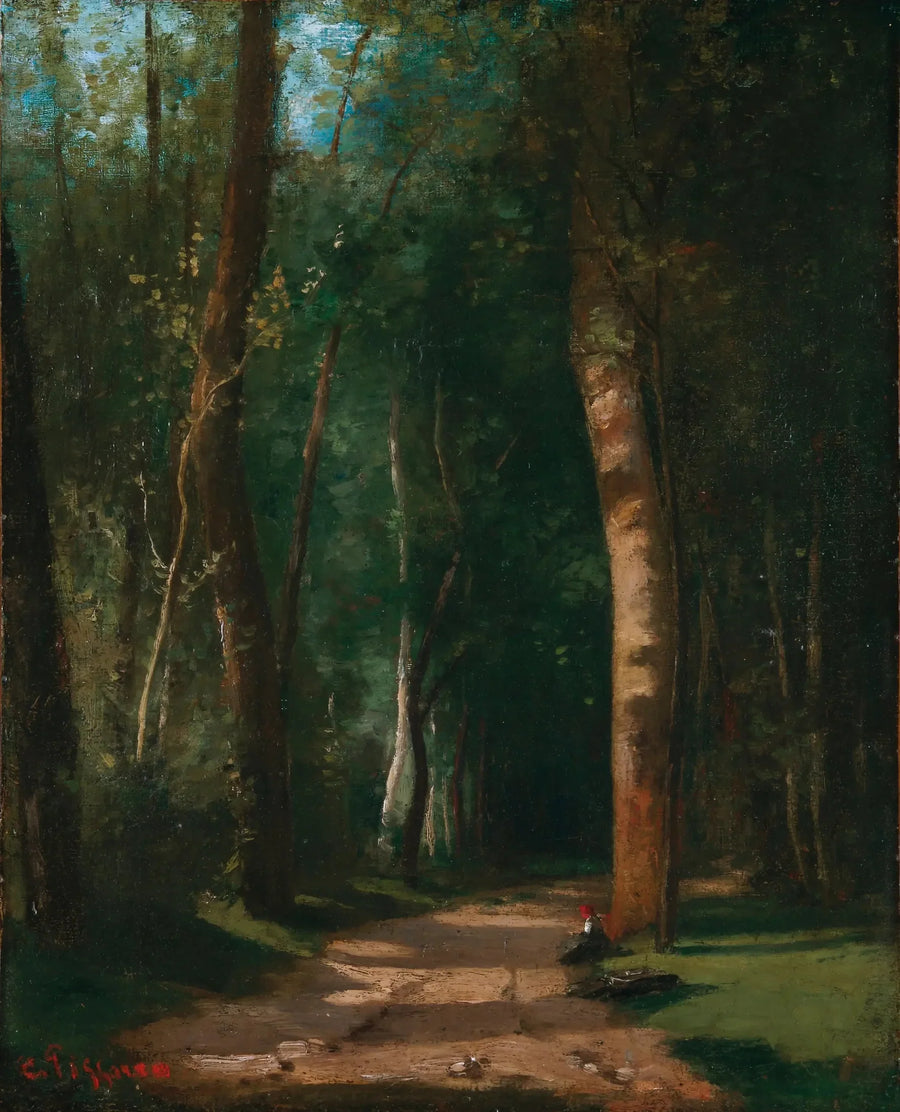 Bir Ormanda Yürüyüş - Camille Pissarro