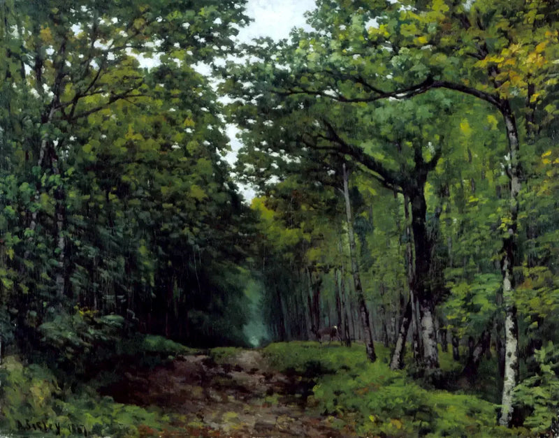 La Celle Saint-Cloud yakınlarındaki kestane ağaçları - Alfred Sisley