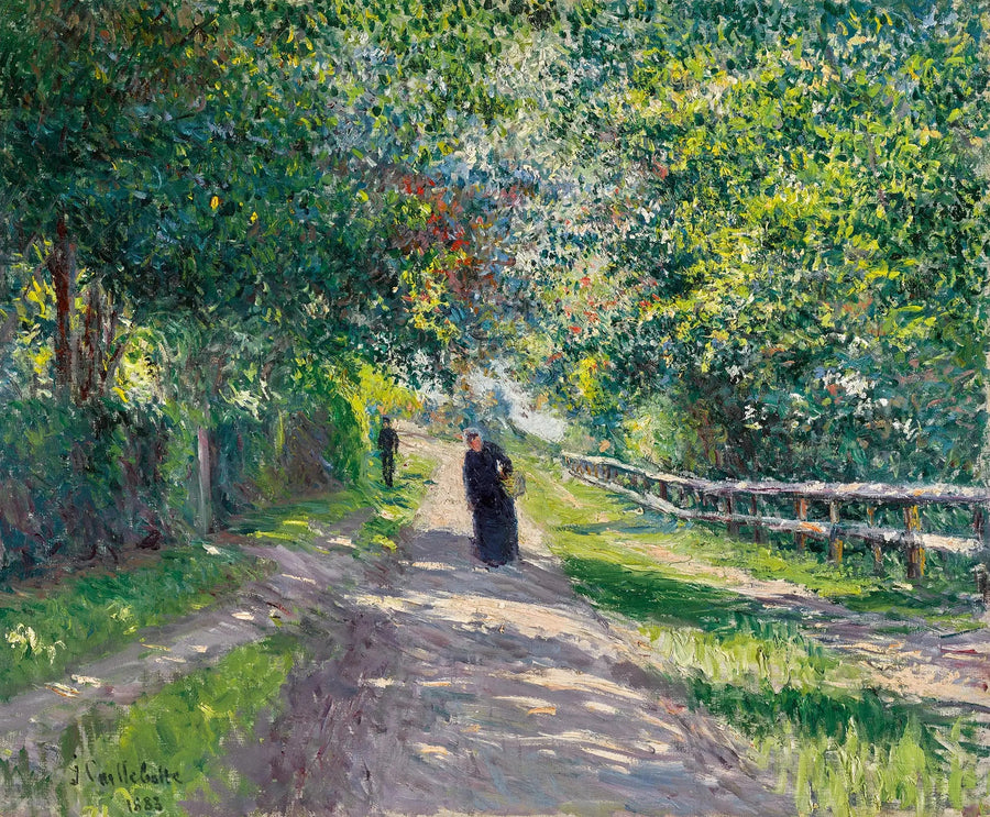 Trouville'deki Çiçekler Villası Yolu - Gustave Caillebotte