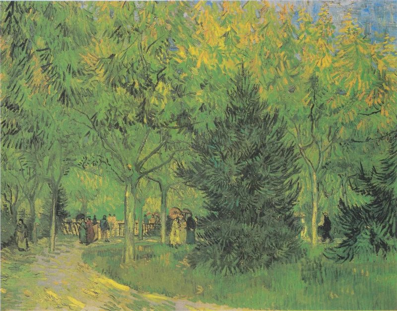 Arles Kamu Bahçesi'nde Bir Yol - Vincent van Gogh