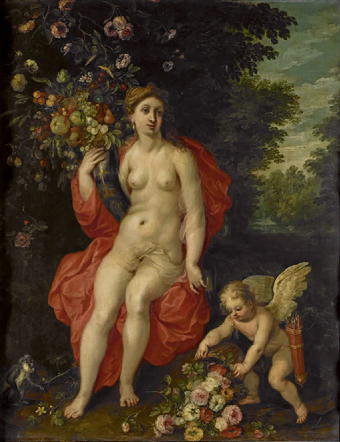 Allégorie de la fécondité - Jan Brueghel l'Ancien image 1 reproduction de peinture à l’huile