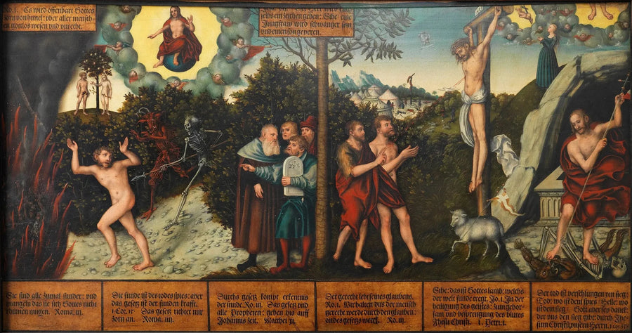 Hukuk ve lütuf alegorisi - Lucas Cranach the Elder