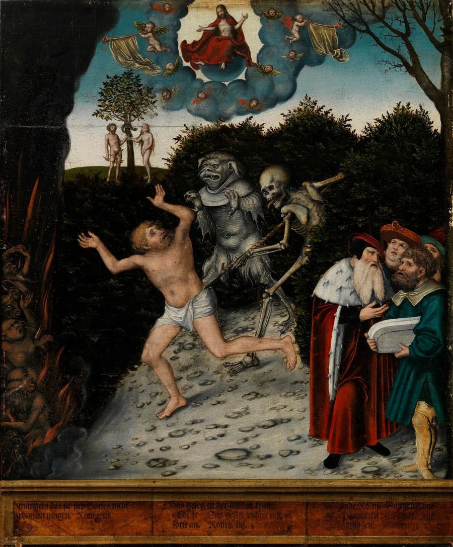 Hukuk ve Merhamet Alegorisi: İnsanlığın Düşüşü - Lucas Cranach the Elder
