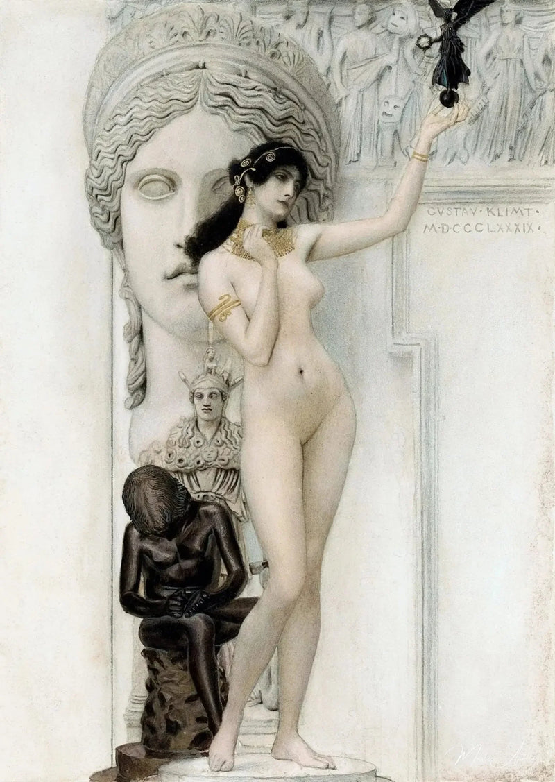 Heykelin Alegorisi - Gustav Klimt
