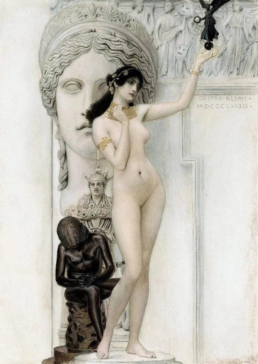 Heykelin Alegorisi - Gustav Klimt