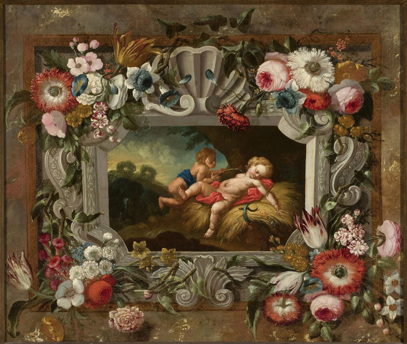 Çiçekler Çemberinde Yaz Alegorisi - François Boucher