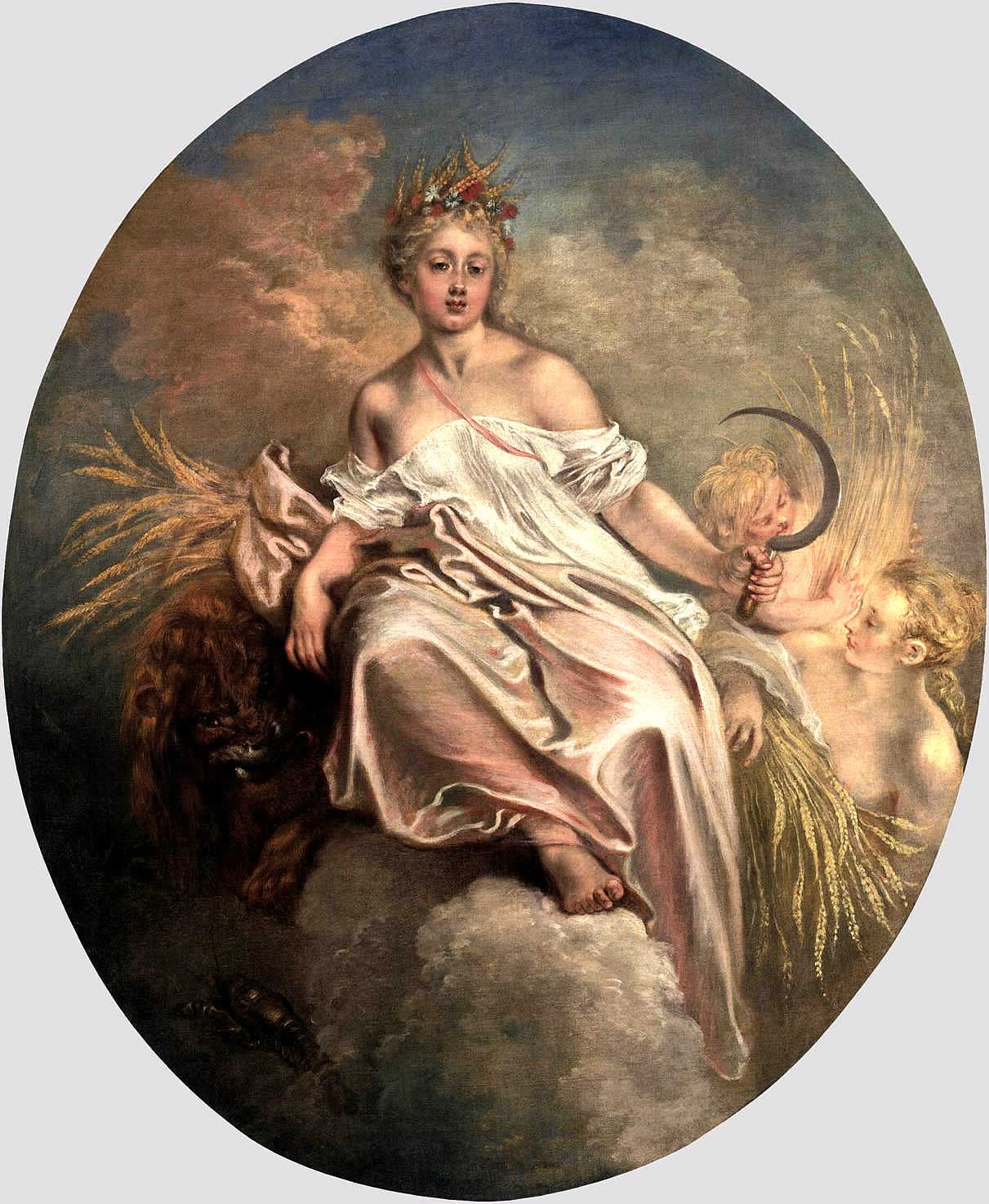 Ceres'in Tasvirinde Yaz Alegorisi - Antoine Watteau