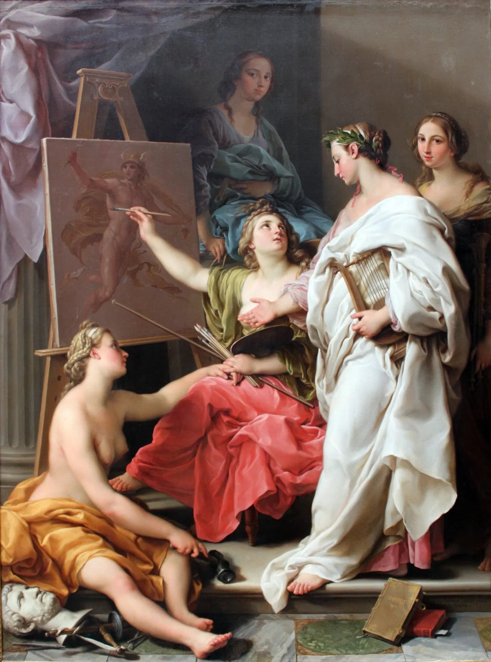 Allégorie des Arts - Pompeo Batoni image 1 copie peinte à la main à l’huile