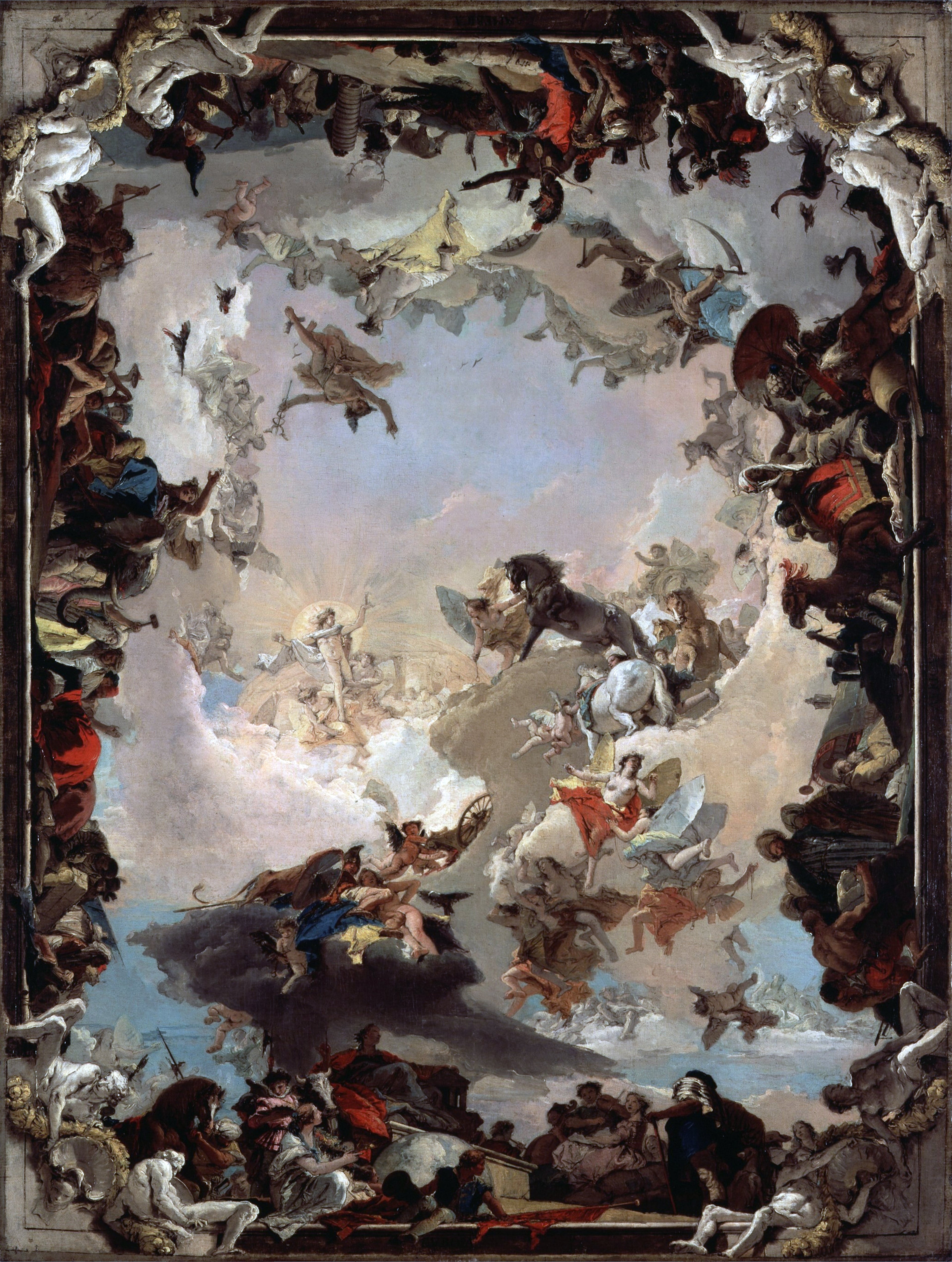 Allégorie des planètes et des continents - Giovanni Battista Tiepolo