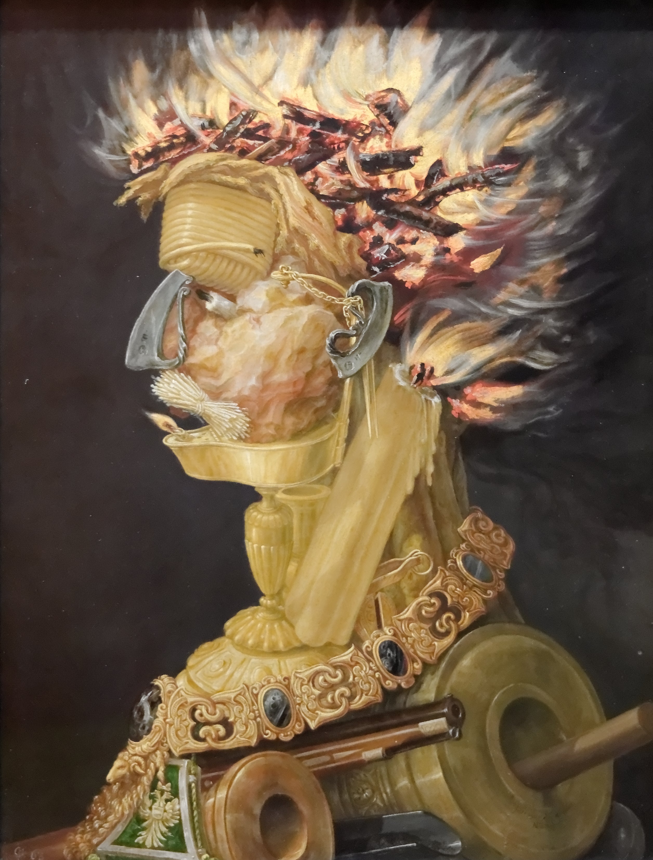 Allégorie du feu - Giuseppe Arcimboldo