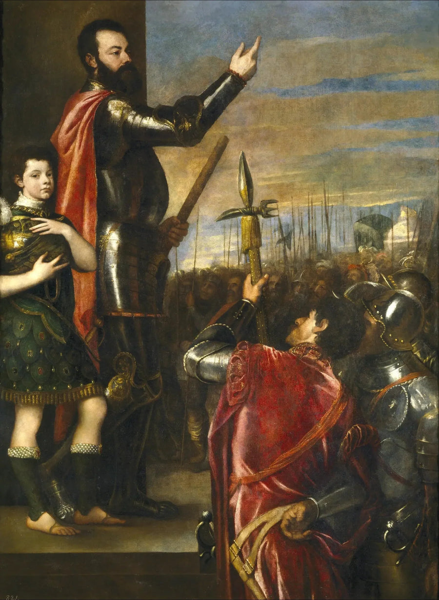 Alphonse d'Avalos'un Konuşması - Titian