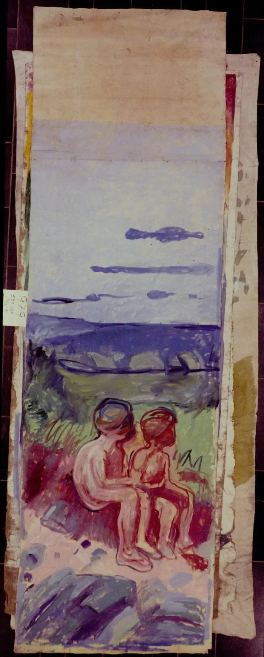 Alma Mater: iki oturan çocuk - Edvard Munch