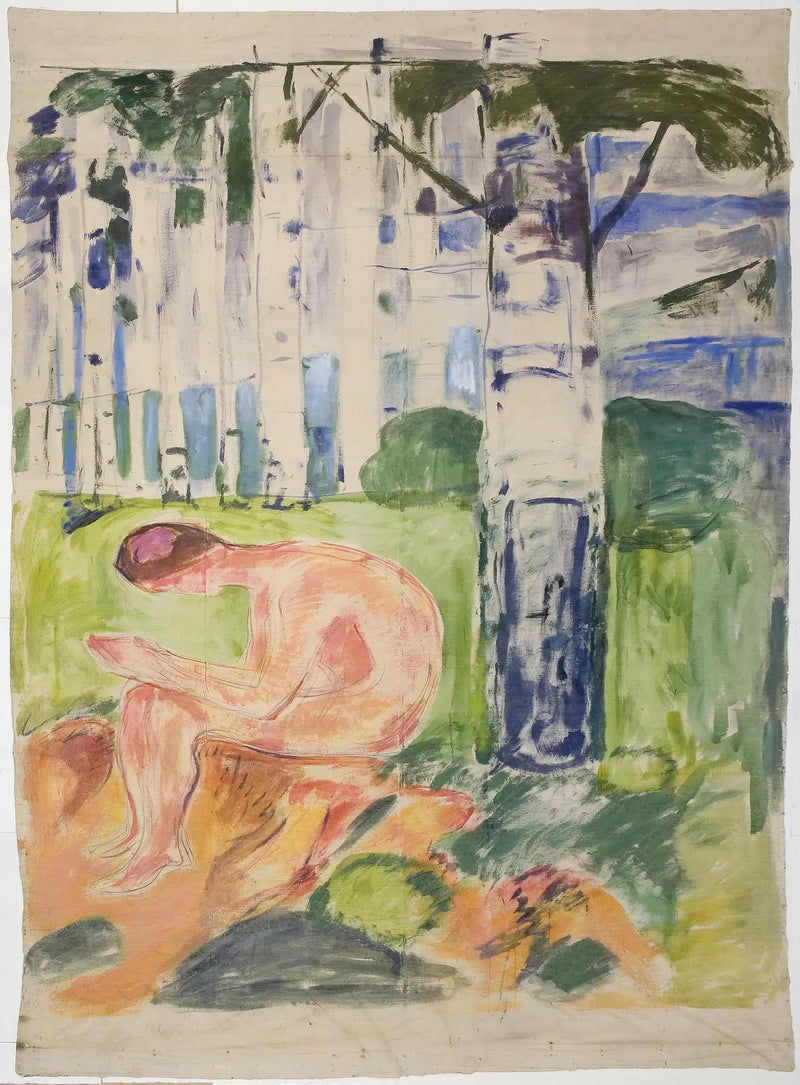 Alma Mater: oturan genç - Edvard Munch