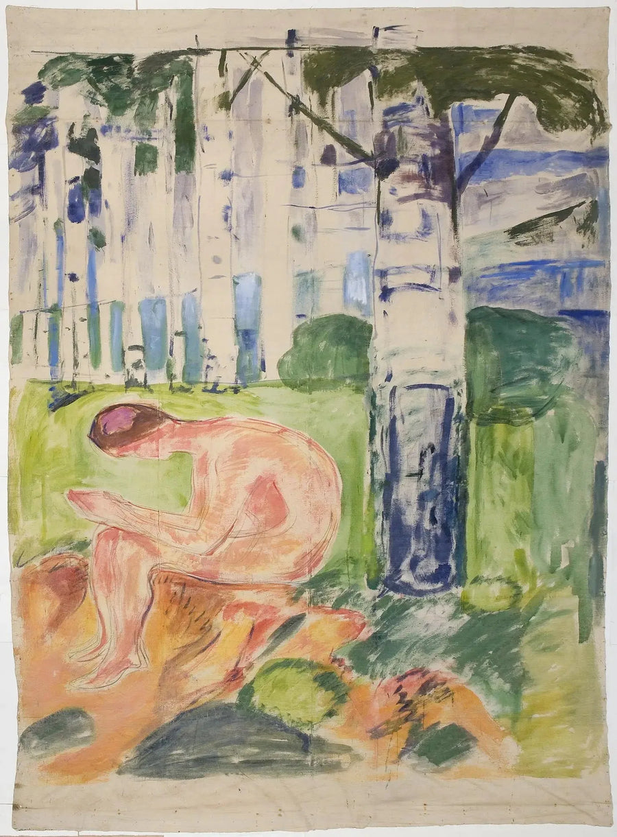 Alma Mater: oturan genç - Edvard Munch
