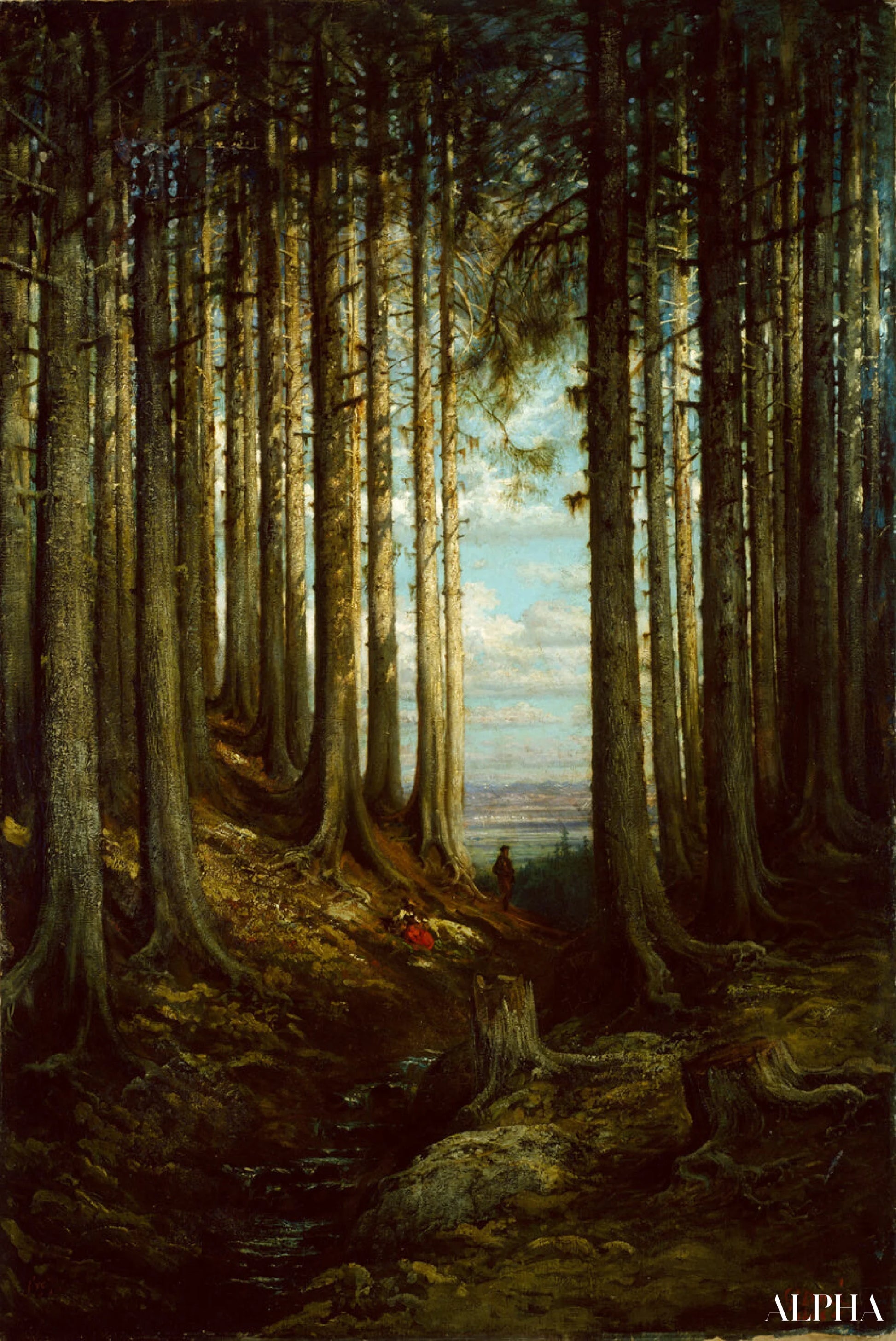Alpine Scene - Gustave Doré Reproductions de tableaux à la peinture à l’huile