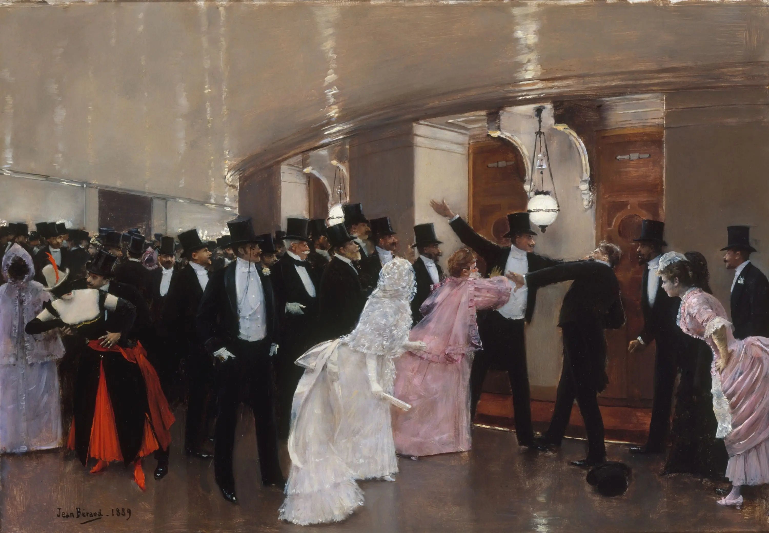 Altercation dans les couloirs de l’Opéra - Jean Béraud - Alpha Reproduction