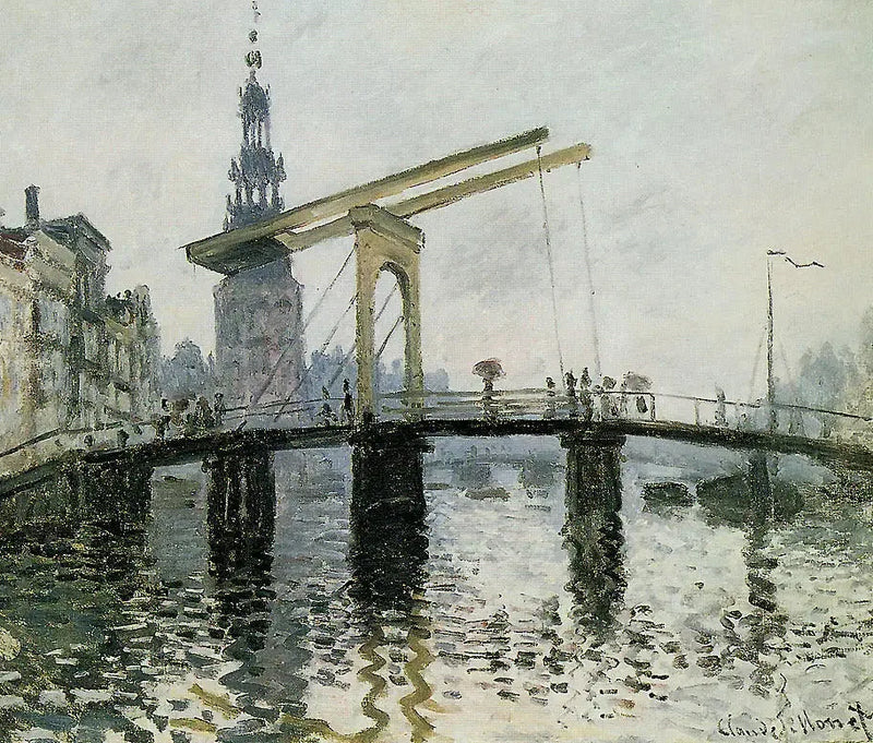 Amsterdam, Köprü - Claude Monet