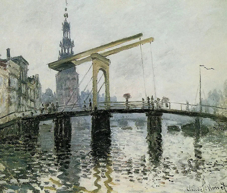Amsterdam, Köprü - Claude Monet