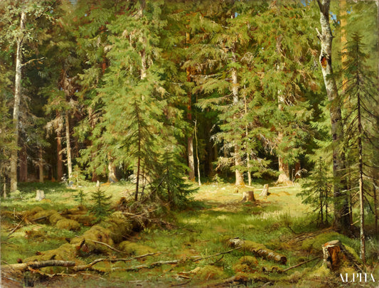 Anagorie de Wald - Ivan Shishkin - Reproductions de tableaux et peintures haut de gamme