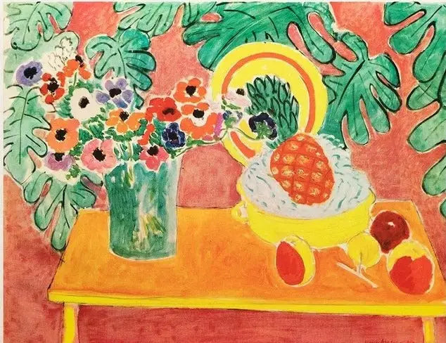Ananas ve anemonlar - Henri Matisse