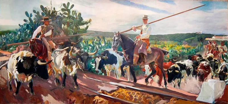 Endülüs, El Encierro - Joaquín Sorolla
