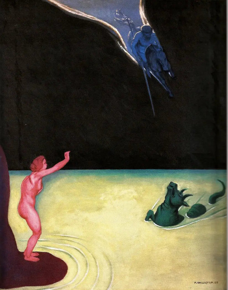 Andromède Ayakta ve Perseus - Félix Vallotton