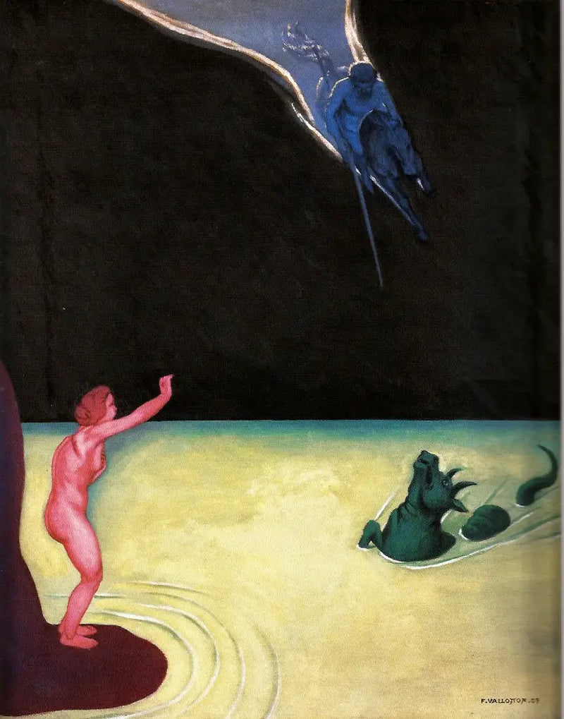 Andromède Ayakta ve Perseus - Félix Vallotton