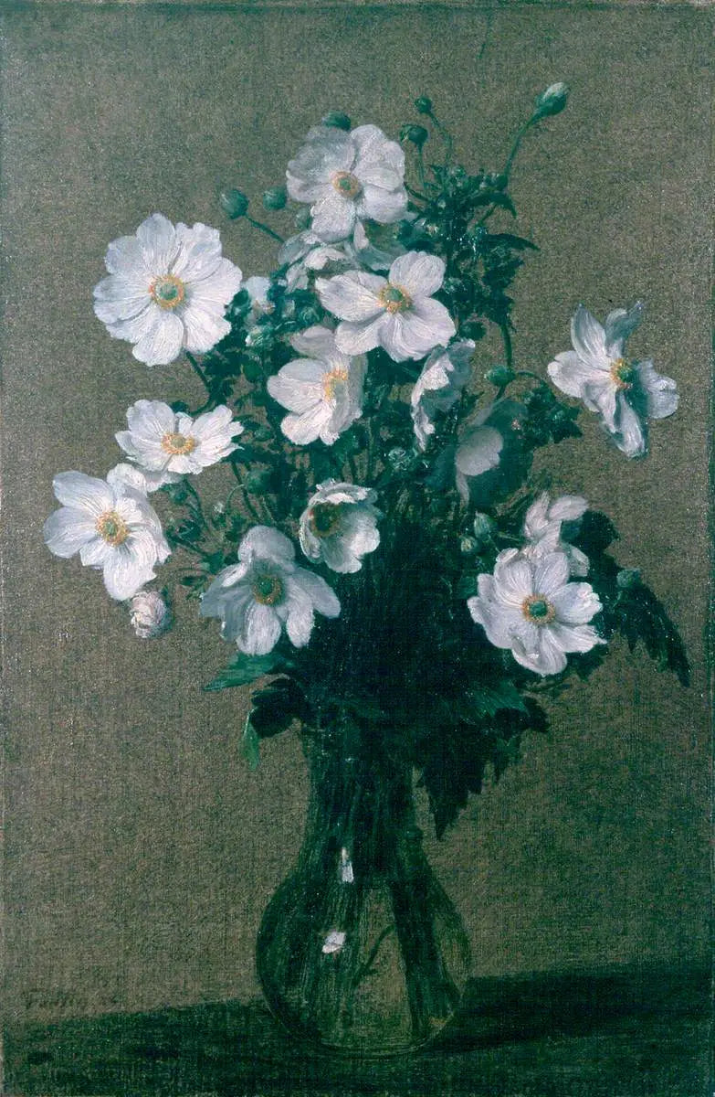 Japon Anemonları - Henri Fantin-Latour