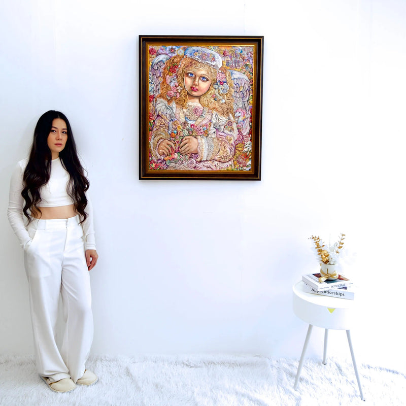 Noel Işıkları Meleği  | 60x75 cm