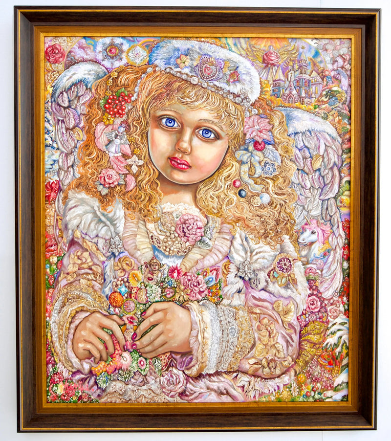 Noel Işıkları Meleği  | 60x75 cm