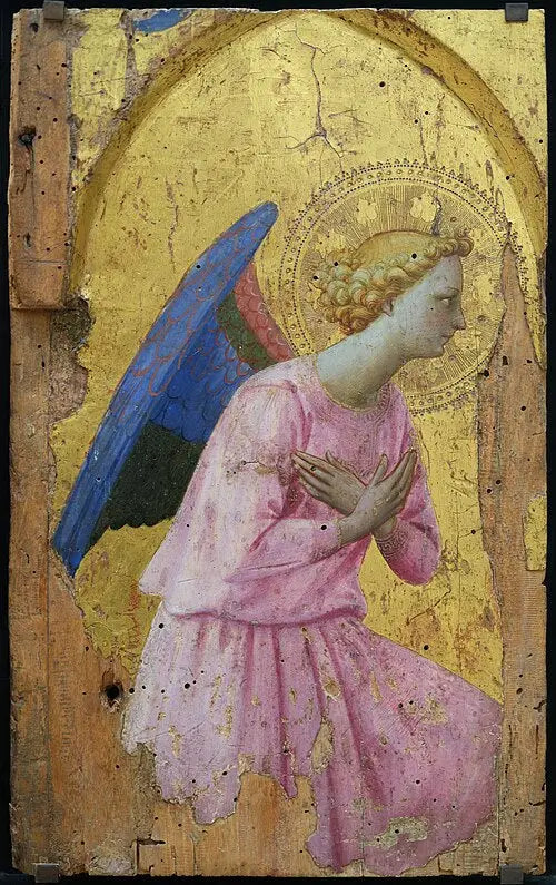 İbadet eden melek, sağa dönük - Fra Angelico