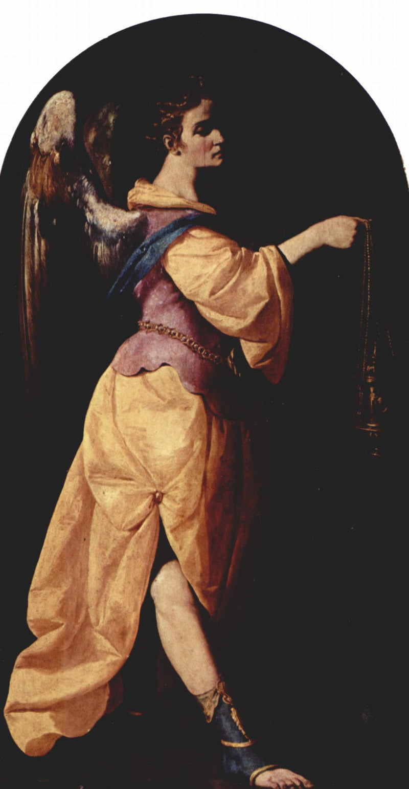 Francisco de Zurbarán - Tütsü Takarken Meleğin Figürü