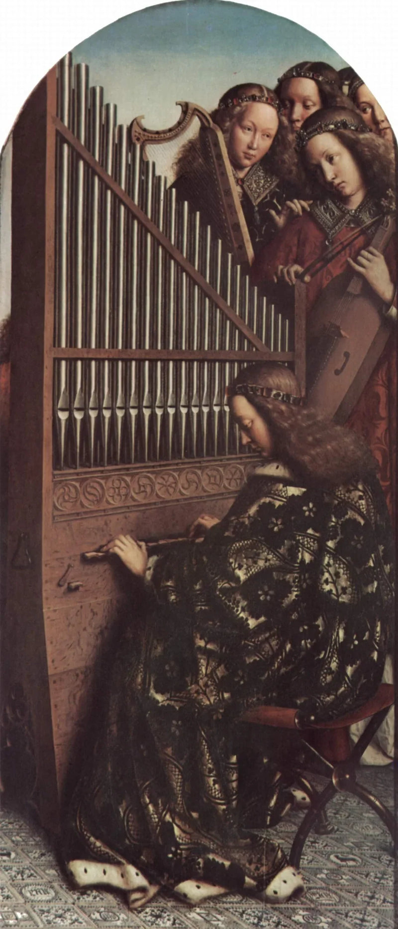 Müzik yapan melekler - Hubert van Eyck