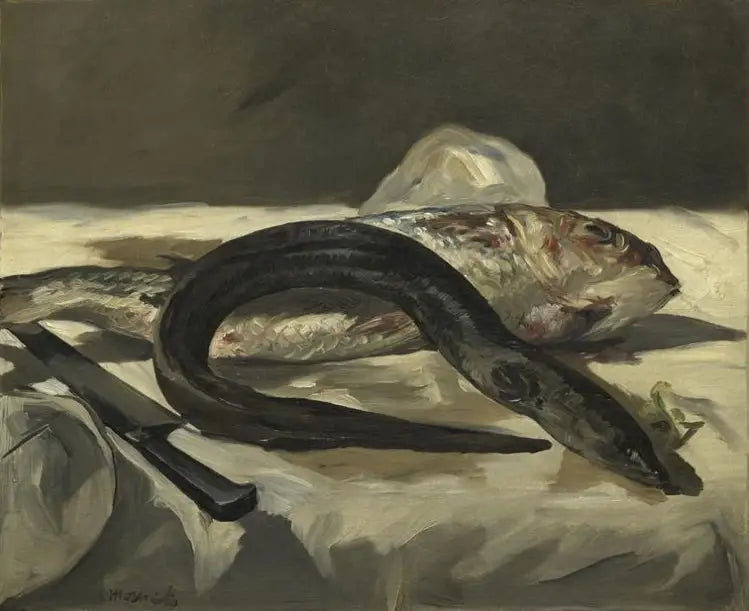 Yılan Balığı ve Kırmızı Balık - Édouard Manet