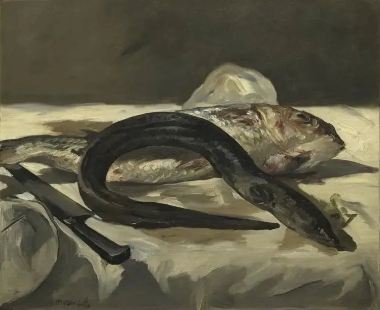Yılan Balığı ve Kırmızı Balık - Édouard Manet