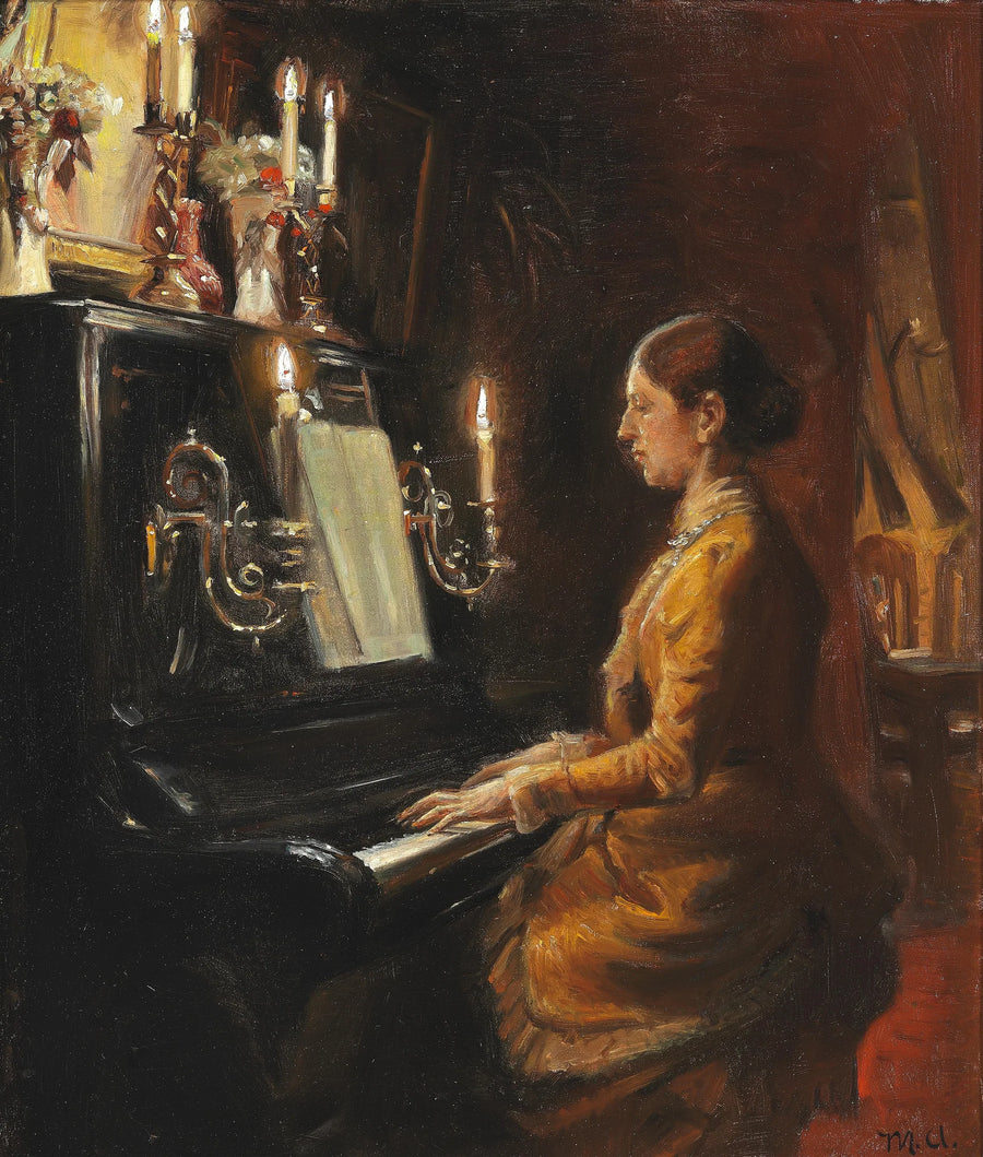 Anna Piyano'da. - Michael Peter Ancher