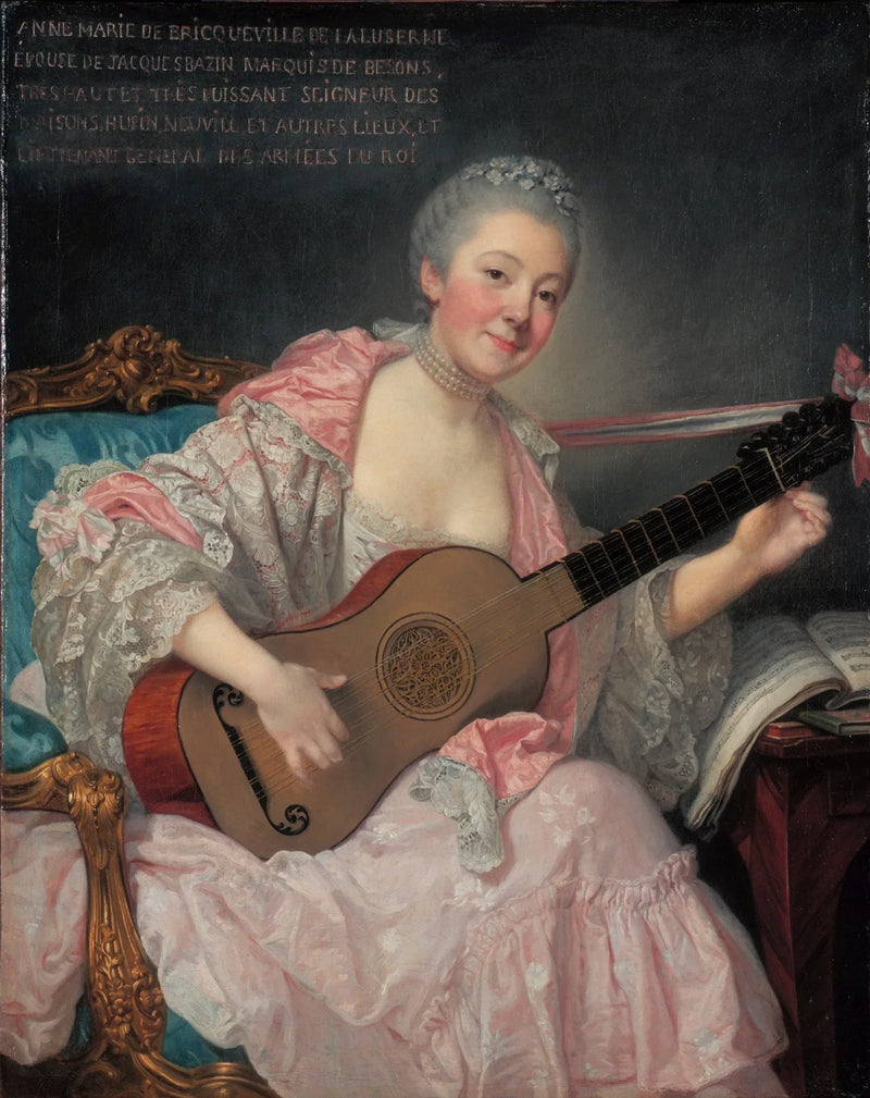 Anne-Marie de Bricqueville de Laluserne, Bezons Marquise - Jean-Baptiste Greuze