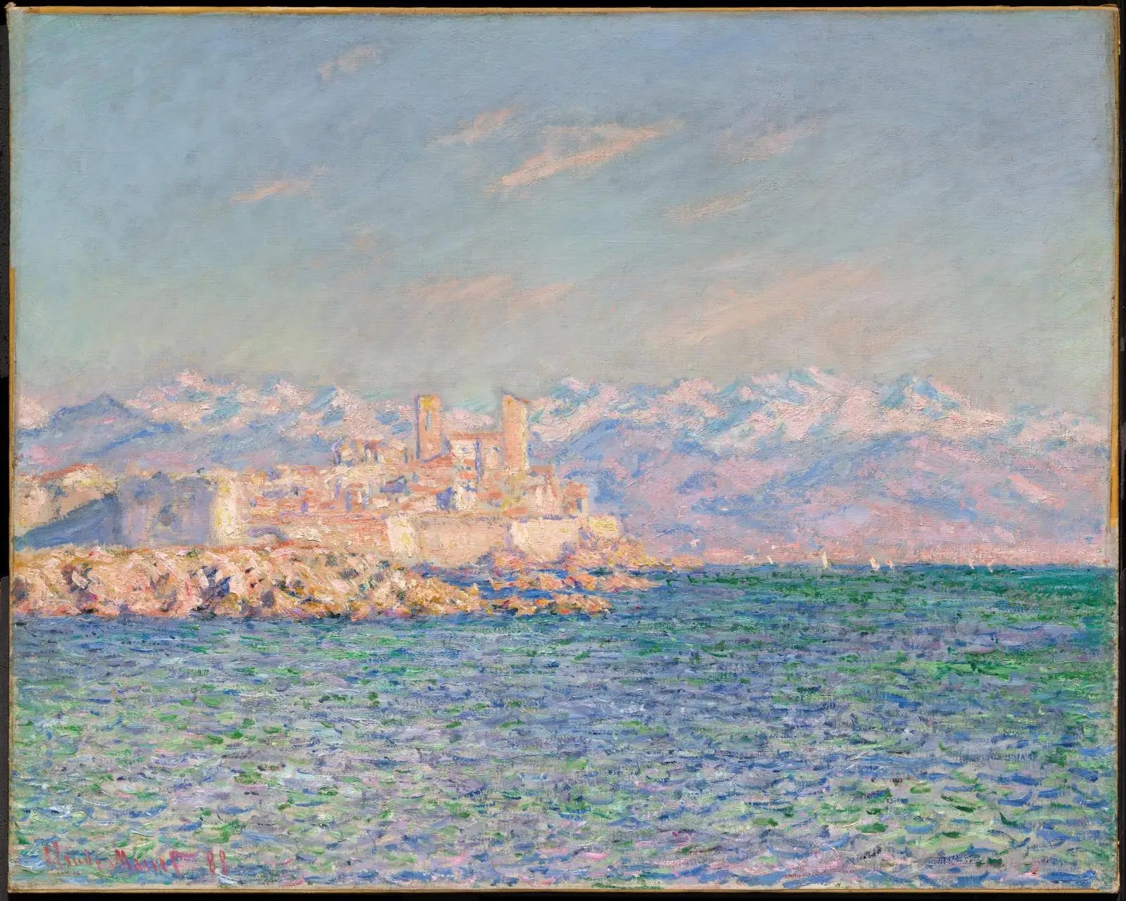 Reproduction du tableau « Antibes, effet d'après-midi - Claude Monet » par Alpha Reproduction en peinture à l’huile