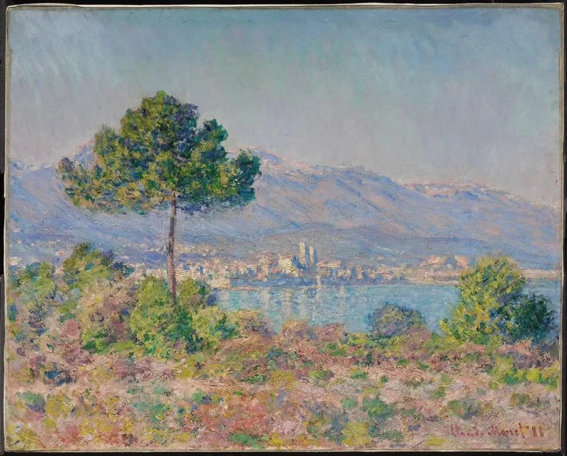 Antibes, Notre-Dame platosu W1172'nin görünümü - Claude Monet