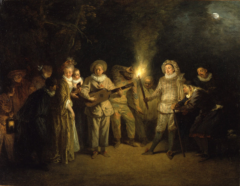 La Comédie italienne - Antoine Watteau