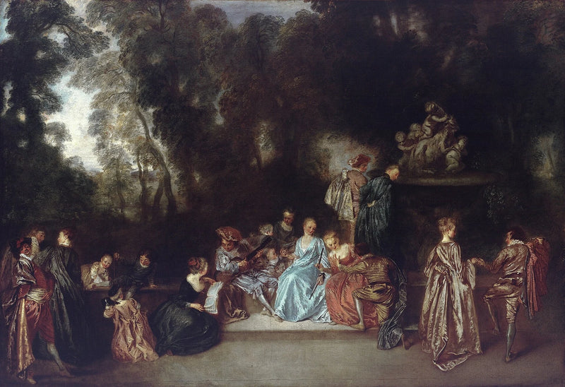 Divertissement en plein air - Antoine Watteau