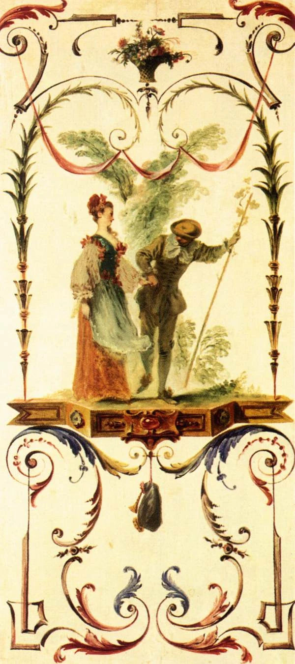L’Enjôleur, peinture d’Antoine Watteau
