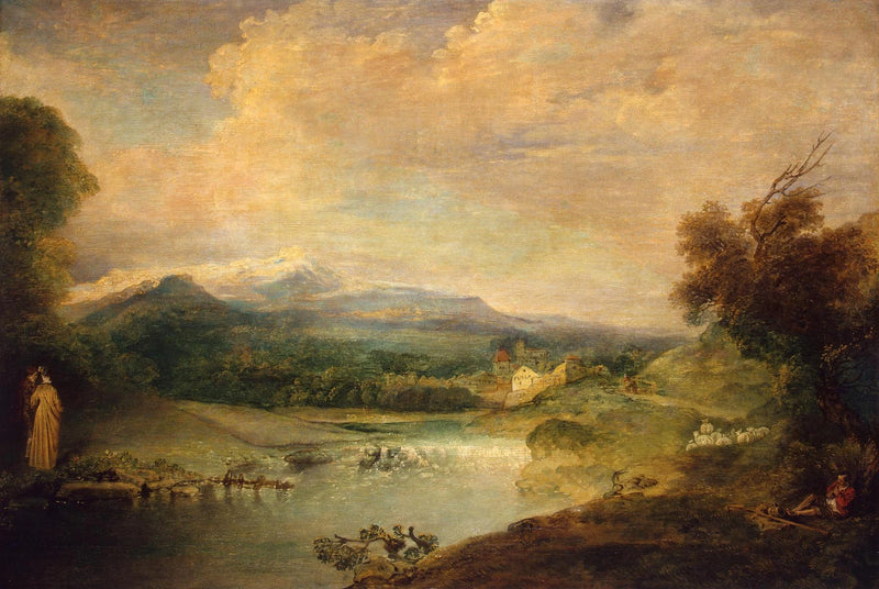 Paysage avec une cascade - Antoine Watteau